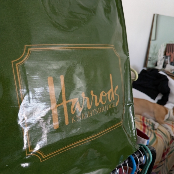 Harrods Green Tote Bag - Picture 4 of 5